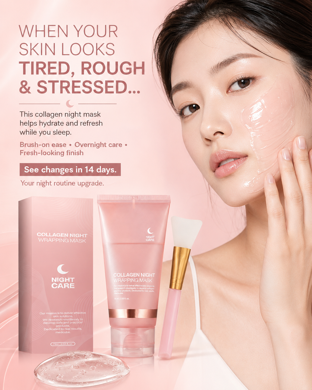 Face Night Mask Collagen Wrapping Mask