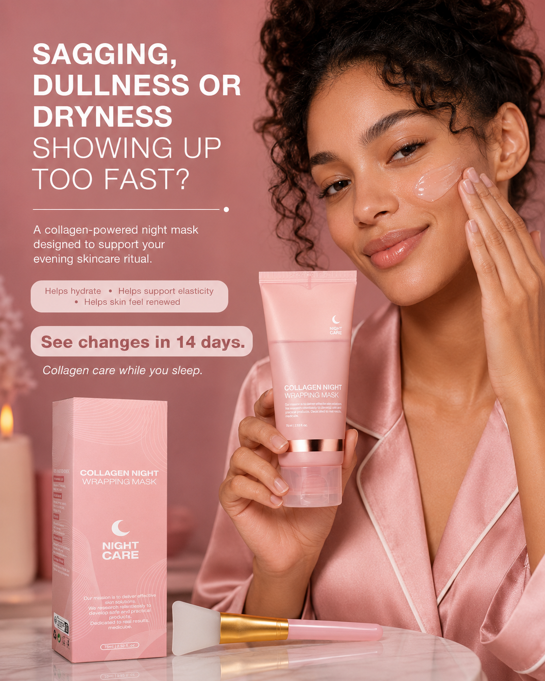 Face Night Mask Collagen Wrapping Mask