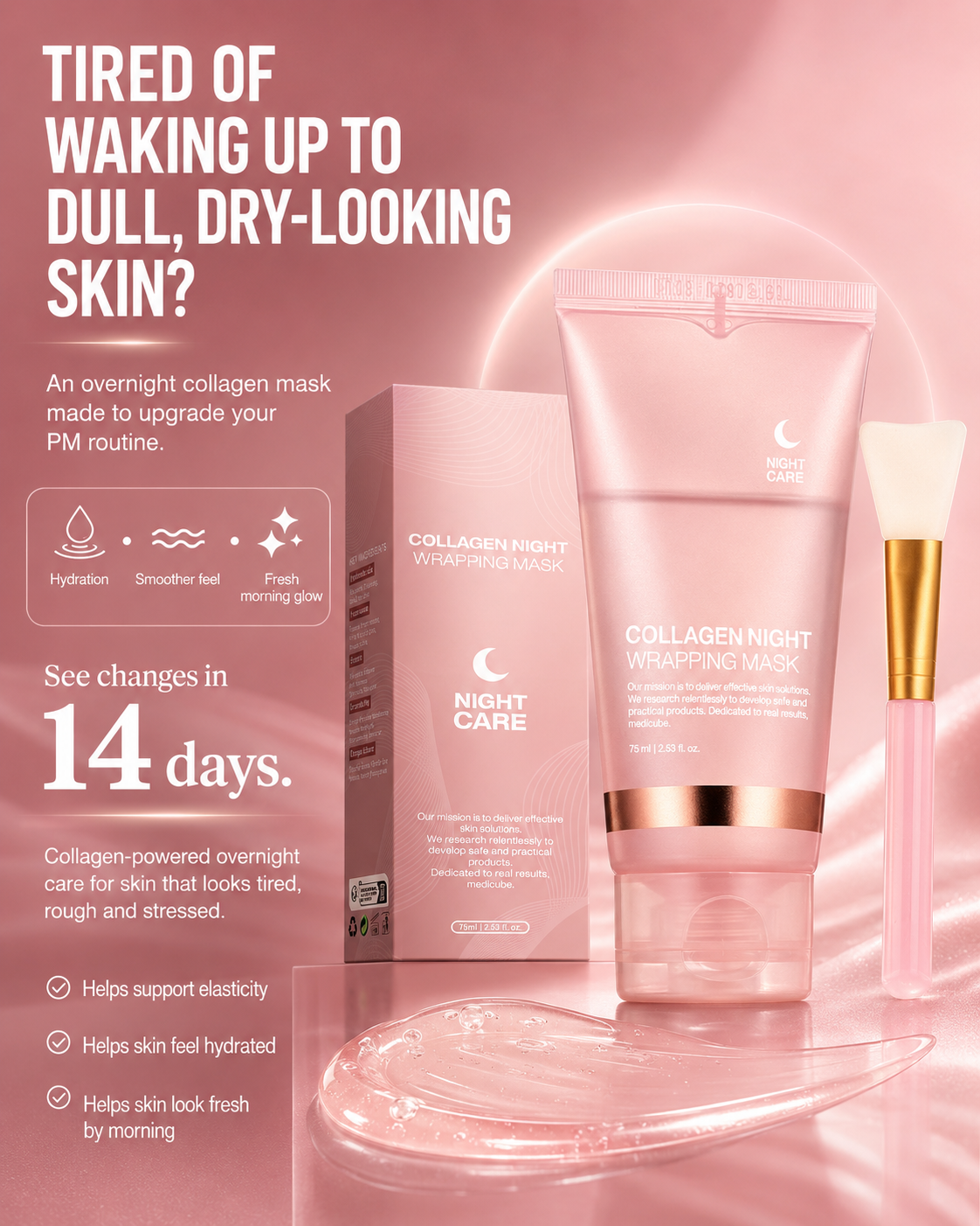 Face Night Mask Collagen Wrapping Mask