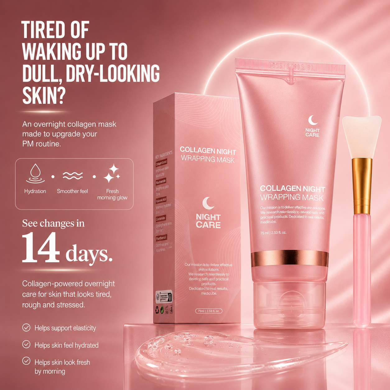 Face Night Mask Collagen Wrapping Mask